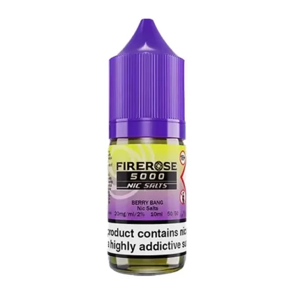 Firerose 5000 Berry Bang Nic Salt Vape Juice - Strength 10mg