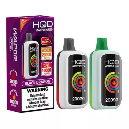 HQD Wapor Pro 20K Disposable - provape_pod_flavor#Choose an Option...>Black Dragon>Black Ice>Blue Razz Ice>Blueberry Lemonade>California Cherry>Ice Mint>Lush Ice>Peach Ice>Sky Mint>Strawberr
