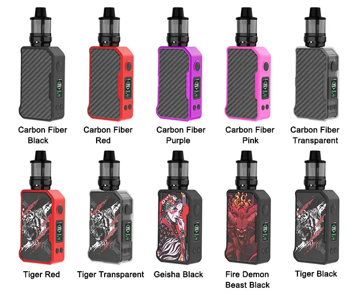 DOVPO MVP 220W Box Mod Kit - Carbon Fiber-Black - Image 2