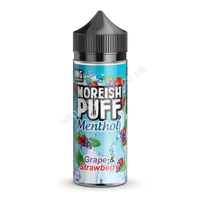 Grape & Strawberry Menthol E-Liquid Shortfill by Moreish Puff - Vapestreams Co