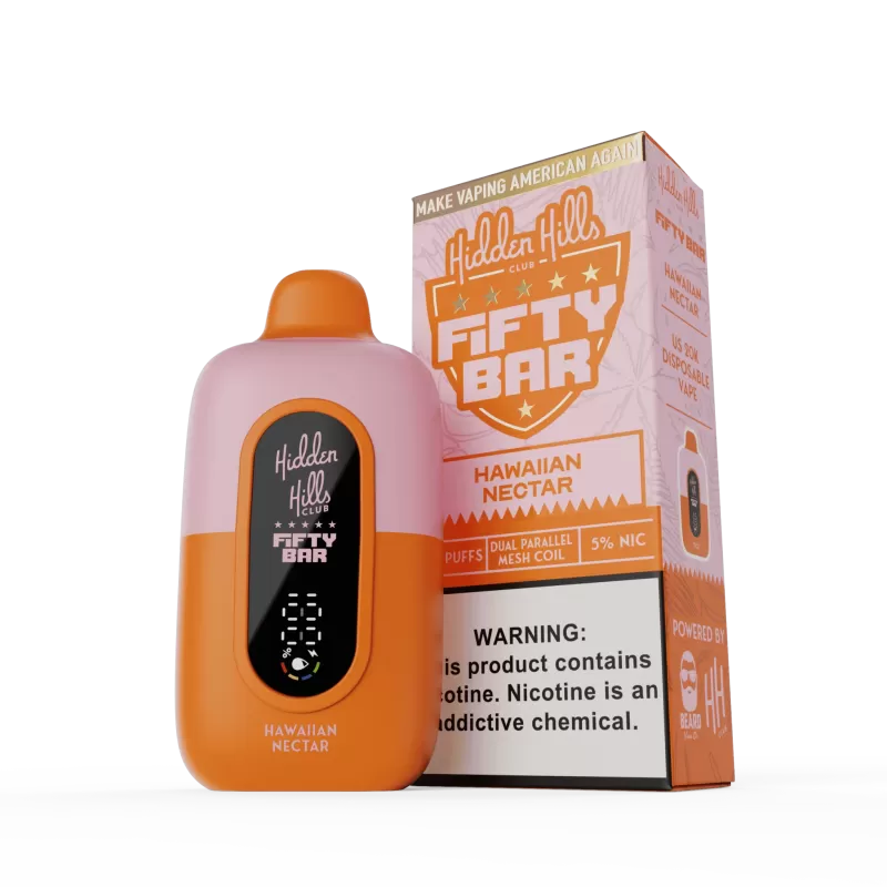 Hidden Hills x FIFTY BAR 20K Puff Disposable Device - 20000 Puffs - Lemon Cake Dough - Image 2