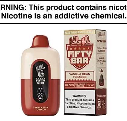 HIDDEN HILLS X FIFTY BAR 20K DISPOSABLE VAPE – 20,000 PUFFS - Vapejuice