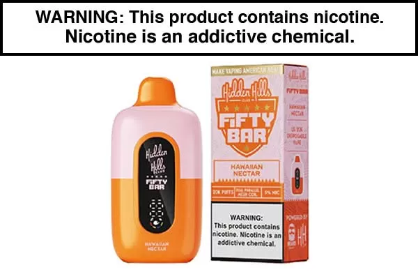 HIDDEN HILLS X FIFTY BAR 20K DISPOSABLE VAPE – 20,000 PUFFS - Vapejuice - Image 3
