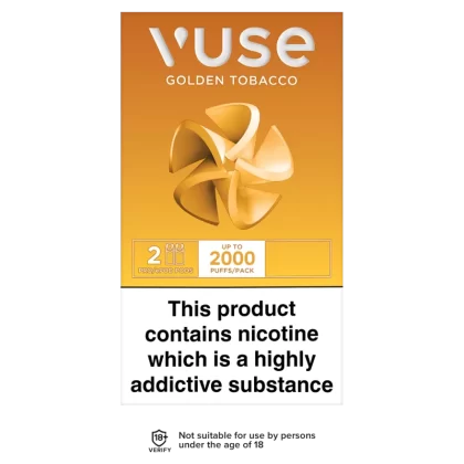 Vuse ePod vPro Golden Tobacco Pods - 10mg - Vape Product (D93AB3)