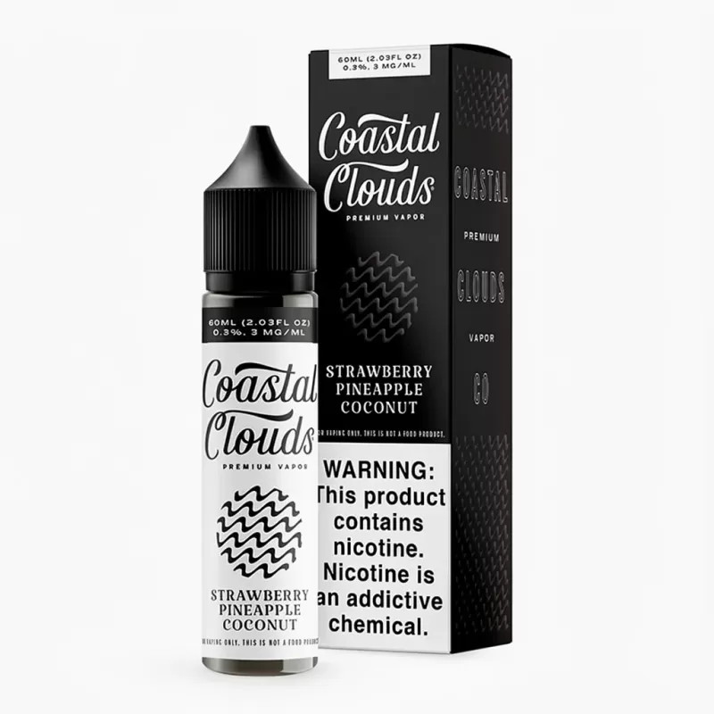 Strawberry Pineapple Coconut Vape Juice 60mL Coastal Clouds - Vape Product; Vape Product, Vape Product