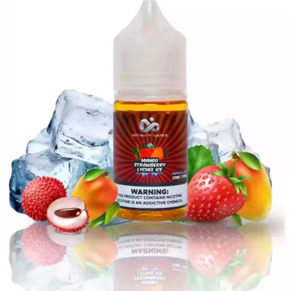 Infinity Salt – Mango Strawberry Lychee Ice 30ml - Vape Product, Vape Product