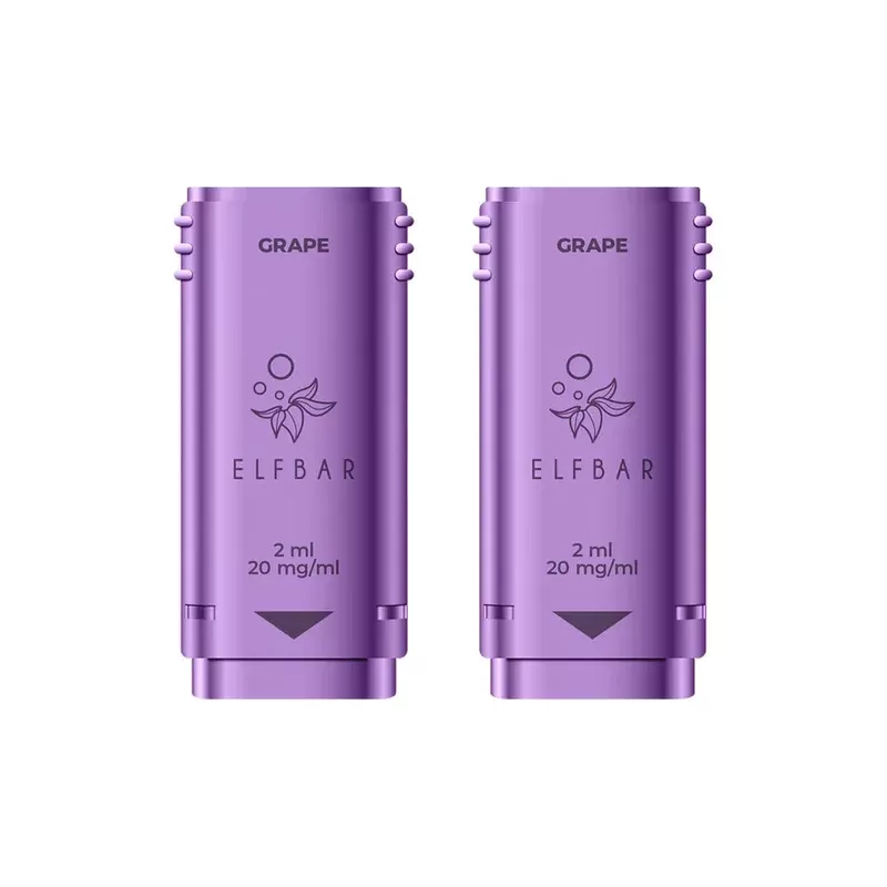 Elf Bar 1200 Grape Pods (2 Pack) - Strength#20mg (8B649B)