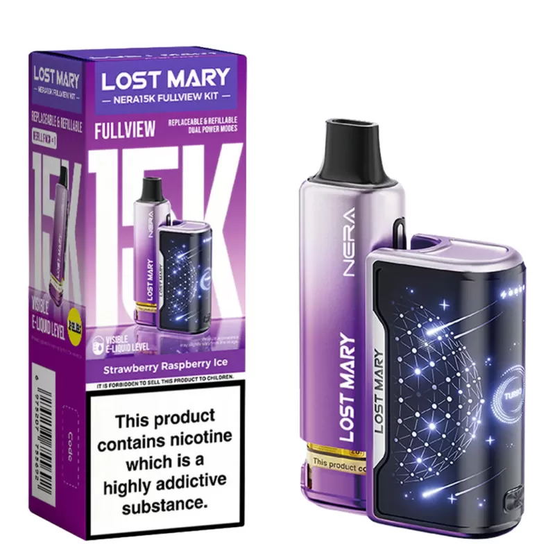 Lost Mary NERA 15K Vape KIT - Blueberry Sour Raspberry