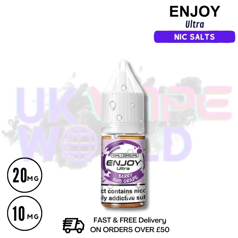 Berry Grape Enjoy Ultra 9000 9K Nic Salt 10ML eLiquid