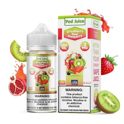 Sale $12.00 – Strawberry Kiwi Pomberry by Pod Juice TFN Series 100mL