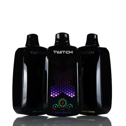 Twitch VPR12000 12K Puffs Disposable Vape 18mL - Blue Razz Ice, Green Apple