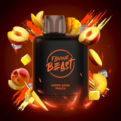 Level X G2 Super Sour Peach Iced Boost Flavour Beast Pods