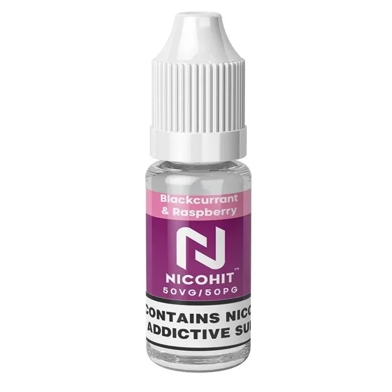Blackcurrant & Raspberry (Cheeky V) 50/50 E-Liquid Nicohit (10 X 10ml)