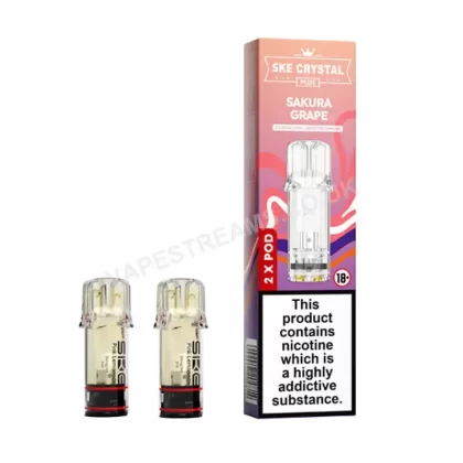 SKE Crystal Plus Sakura Grape Prefilled Pod - Vapestreams Co