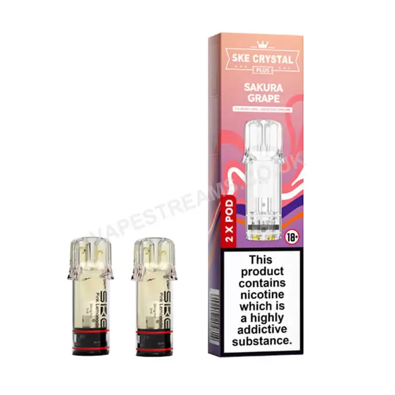 SKE Crystal Plus Sakura Grape Prefilled Pod - Vapestreams Co