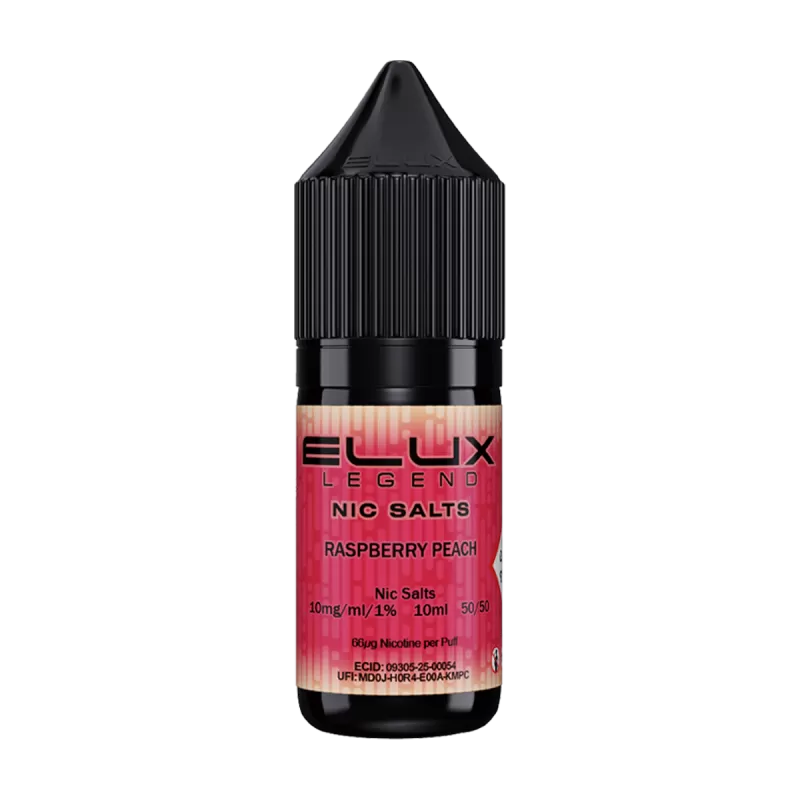 Raspberry Peach Nic Salt by Elux 10ml - 10mg - Vape Product