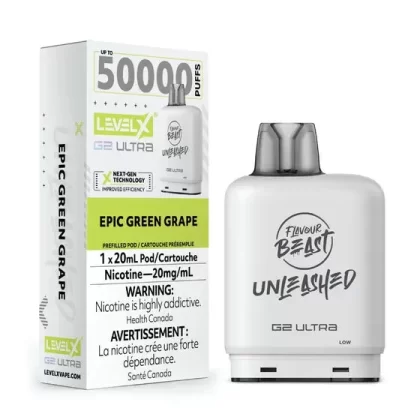 Level X Unleashed G2 Ultra Pod 20mL – Epic Green Grape
