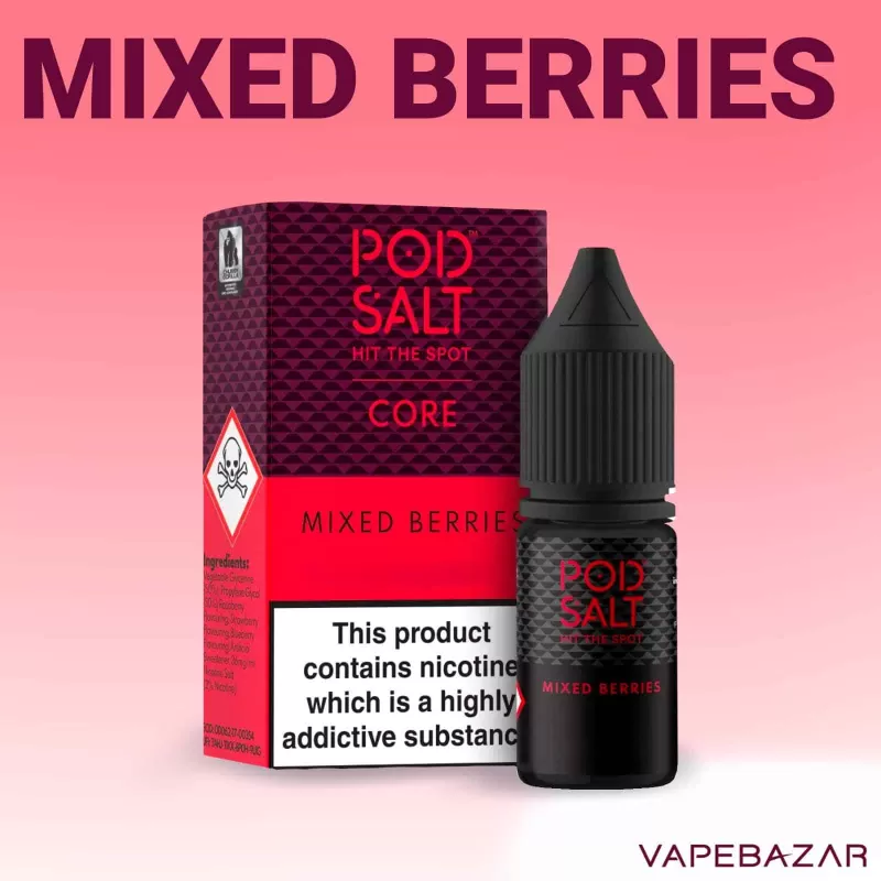 Podsalt Core – Mixed Berries - Beeren Mix, Himbeere; 20mg/ml, 11mg/ml - Image 2