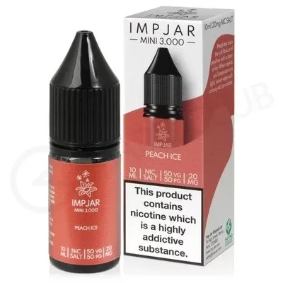 Peach Ice Nic Salt E-Liquid by Imp Jar