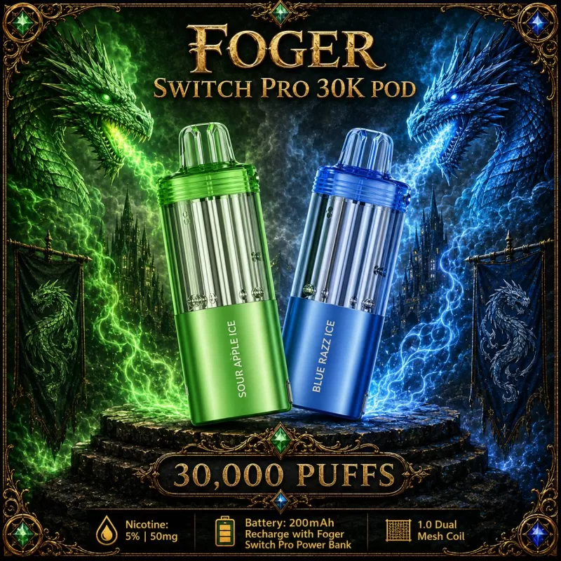 Foger Switch Pro 30K POD TEXAS COMPLIANT AVAILABLE - Chocolate Cupcake (Texas Compliant)