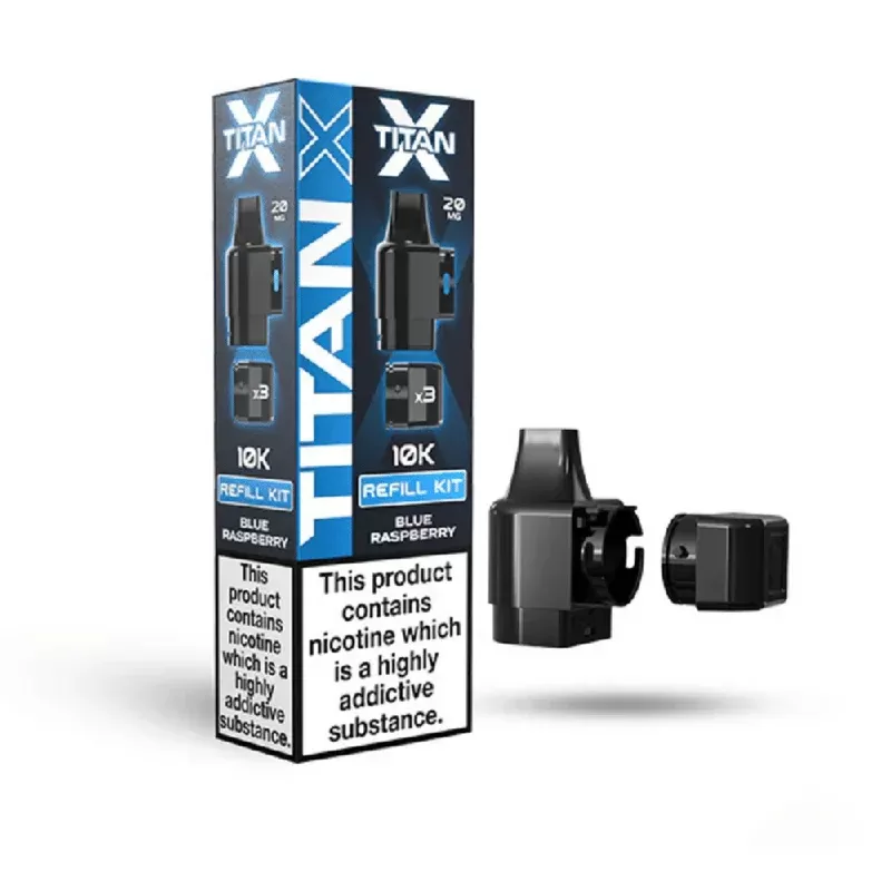 Titan X Prefilled Pod Blue Raspberry - Nicotine Strength#20mg (53D0B4) (53D0B4)