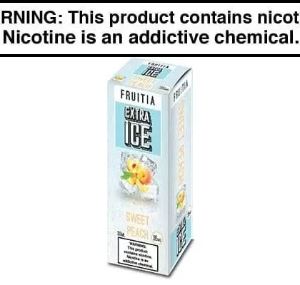 SWEET PEACH BY FRUITIA EXTRA ICE SALTS 30ML - Vapejuice