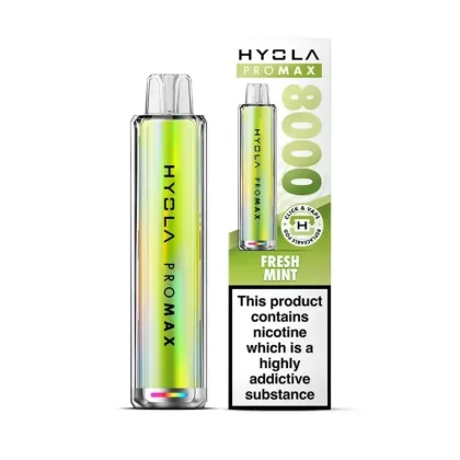 Hyola Pro Max 8000 Prefilled Pod Kit Fresh Mint - Nicotine Strength#20mg (29DA51)