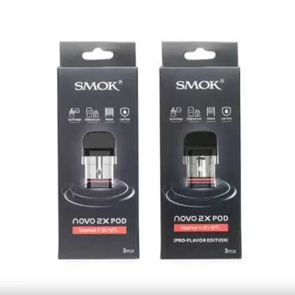 SMOK NOVO 2X REPLACEMENT POD (2ML-3PCS) - 0.9 Meshed MTL Coil