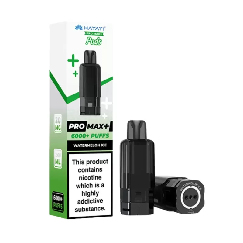 Hayati Pro Max Plus 6000+ Watermelon Ice Prefilled Replacement Pods