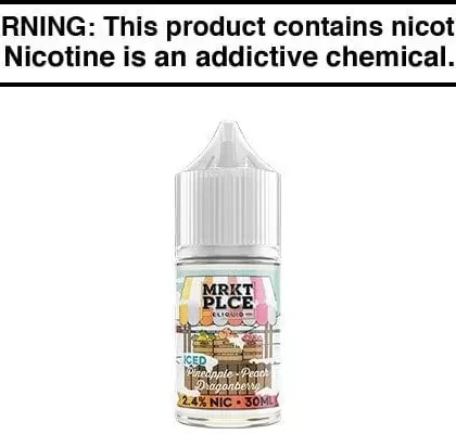 ICED PINEAPPLE PEACH DRAGONBERRY BY MRKT PLCE SALTS 30ML - Vapejuice