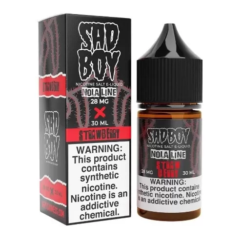 Sadboy Salt E-Liquid – Strawberry Nola 30ml