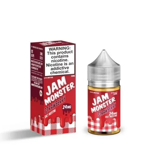 Jam Monster Salt E-Liquid – Strawberry 30ml