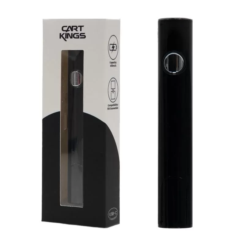 510 Connection Ego Vape Battery By Cart Kings - Colour#White>Black (F262EA)
