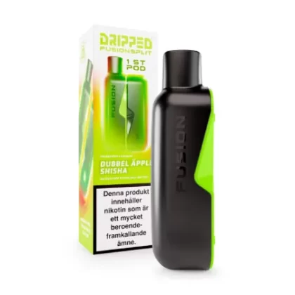 DRIPPED FUSION SPLIT POD Dubbel Apple Shisha 14,5mg