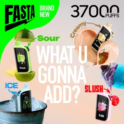 FASTA Burrst 37K Puff Disposable Device – 37,000 Puffs - Sour Apple (SLUSH series)