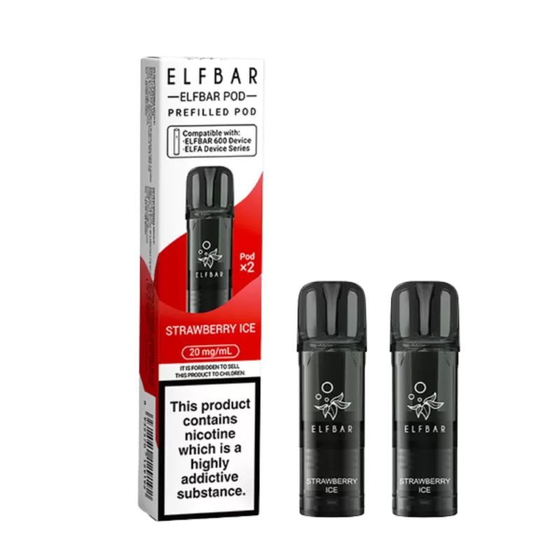 Elf Bar 600 Prefilled Pod Strawberry Ice