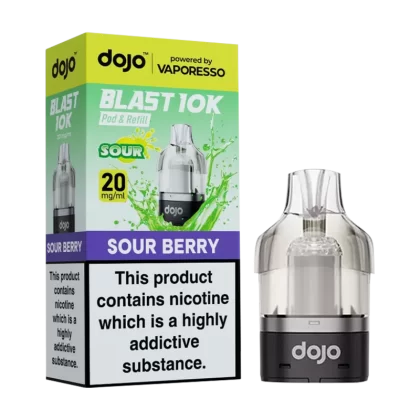 Sour Berry Dojo Blast 10K Refill Pack - 20mg - Vape Product (E296A1)