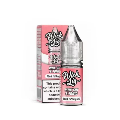 Wick Liq Bar Juice Pink Gin & Tonic 10ml Nic Salts E-Liquid - Vapestore Co