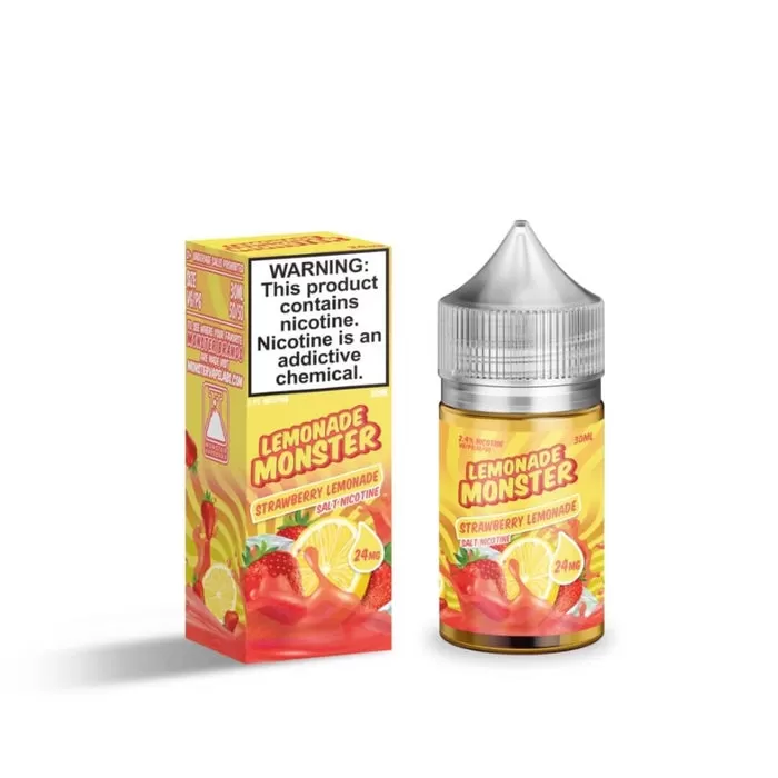Lemonade Monster Salt Strawberry Lemonade eJuice - Vape Product; Vape Product, Vape Product; Monster Vape Labs (EF5F96)