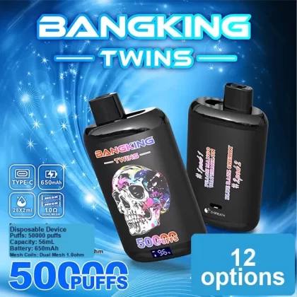 Bang King Twins 50000 Puffs | double option 56ml long-lasting disposable vape - Aiviouvapes