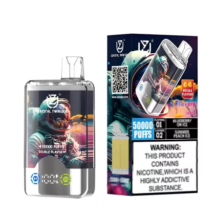 UZY Crystal Twin 50K Dual Flavors Disposable Vape 40ml (50000 Puffs)