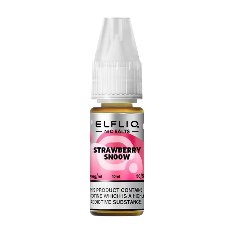 Strawberry Snoow Elfliq Nic Salt by Elfbar - 10ml - Vape Product, Vape Product (668252)