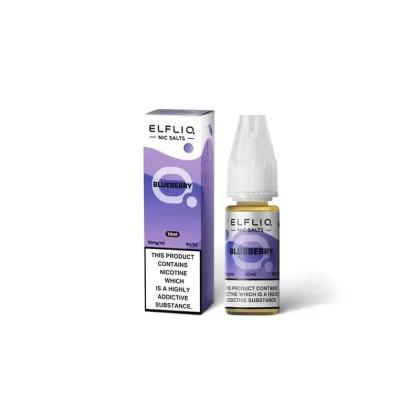 Blueberry Nic salt E-liquid by Elf Bar Elfliq - 10ml/10mg, 10ml/20mg