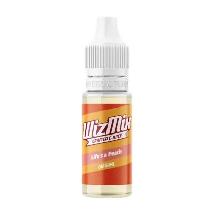 WizMix Life's A Peach - 10ml - 18mg - Vape Product (EE02F2)