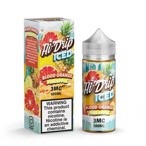 HI DRIP BLOOD ORANGE PINEAPPLE ICED 100ML ( 0 MG – 3 MG ) - Vape Product, Vape Product