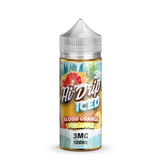 HI DRIP BLOOD ORANGE PINEAPPLE ICED 100ML ( 0 MG – 3 MG ) - Vape Product, Vape Product - Image 2