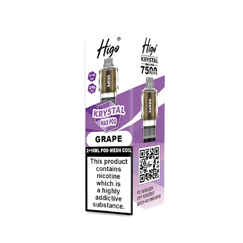 Higo Krystal Max 7500 Prefilled Pods - Menthol