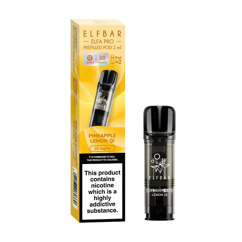 Elf Bar ELFA Pro Pineapple Lemon QI Pods (2 Pack) - Strength#20mg