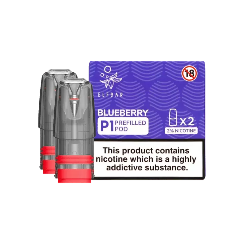 Blueberry ELF BAR MATE P1 PODS (PACK OF 2)