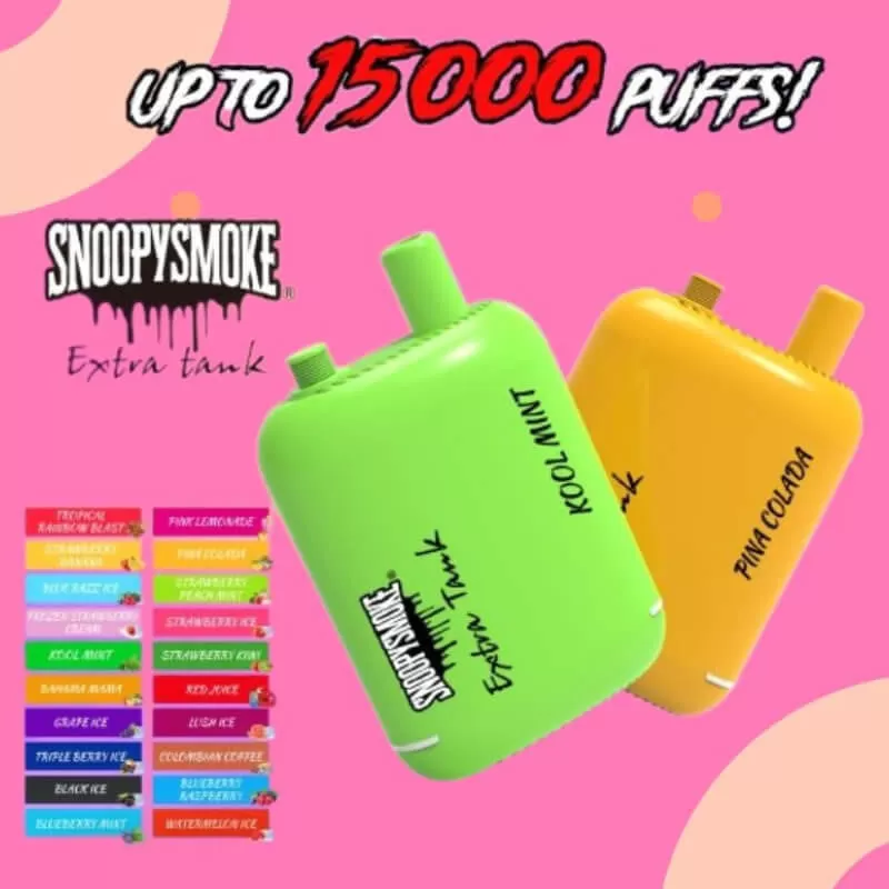 Snoopy Smoke Extra Tank 2 x 18ml 15000 - Strawberry Banana - Vapeciga - Image 3